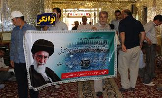 زائرین حج تمتع استان فارس درنماز دشمن شکن جمعه شرکت کردند