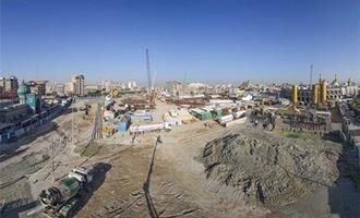 تکمیل عملیات حفاری صحن حضرت زینب(س) در آستان مطهر حسینی